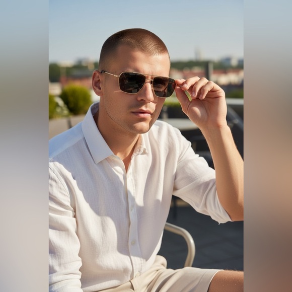 Unisexy Men’s BMW BW0044-H Polarized 32D AVIATORS - Picture 4 of 10